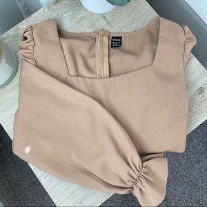 Long sleeve peplum top